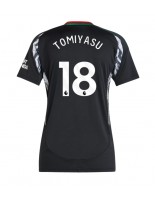 Arsenal Takehiro Tomiyasu #18 Venkovní Dres pro Dámské 2024-25 Krátký Rukáv